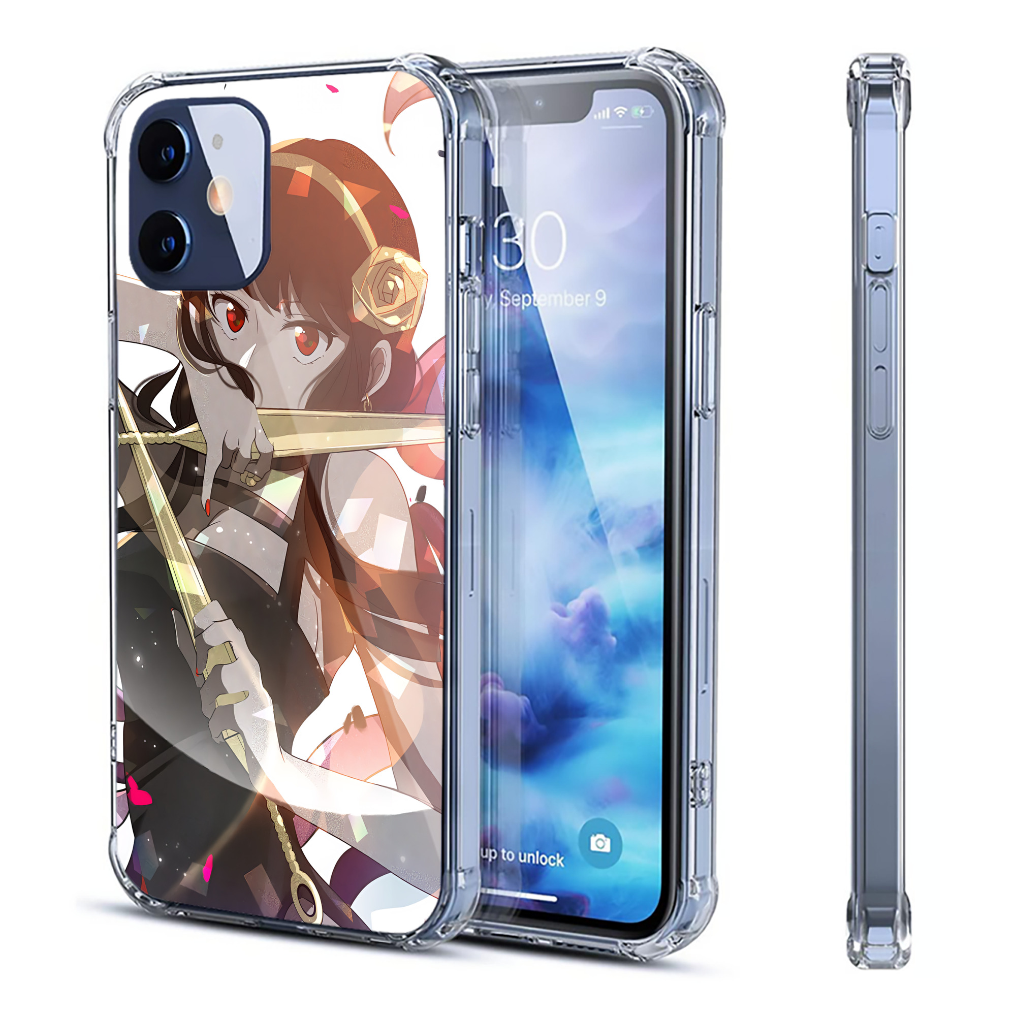 （画像用） SPY×FAMILY间谍家家酒 【iPhone 12シリーズ対応】透明スマホケース（クリアソフトケース）